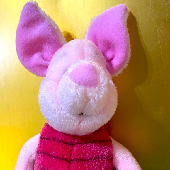 DISNEY WINNIE THE POOH PIGLET BEANY PLUSH POOH 100 ACRE COLLECTION GUND 9.5” - Picture 9 of 12